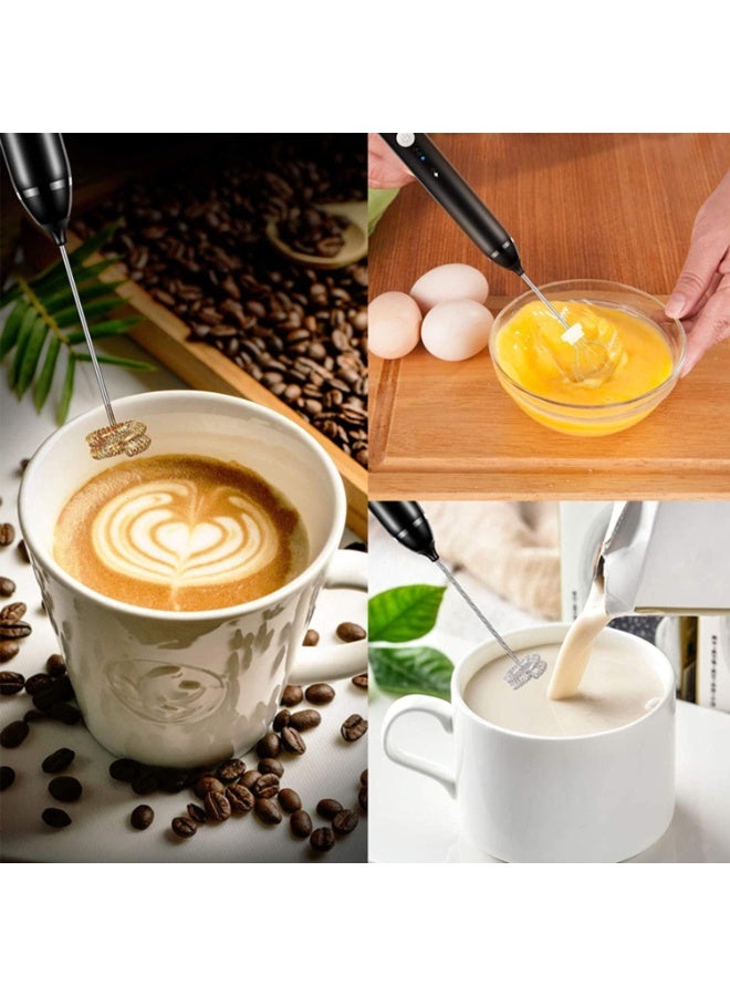 USB-Rechargeable Coffee & Milk Frother – Versatile Electric Mixer for Hot Drinks, Milkshakes, and Eggs - Image 3